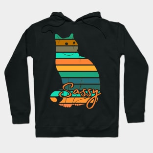 Tropical Colors Cat Art Hoodie